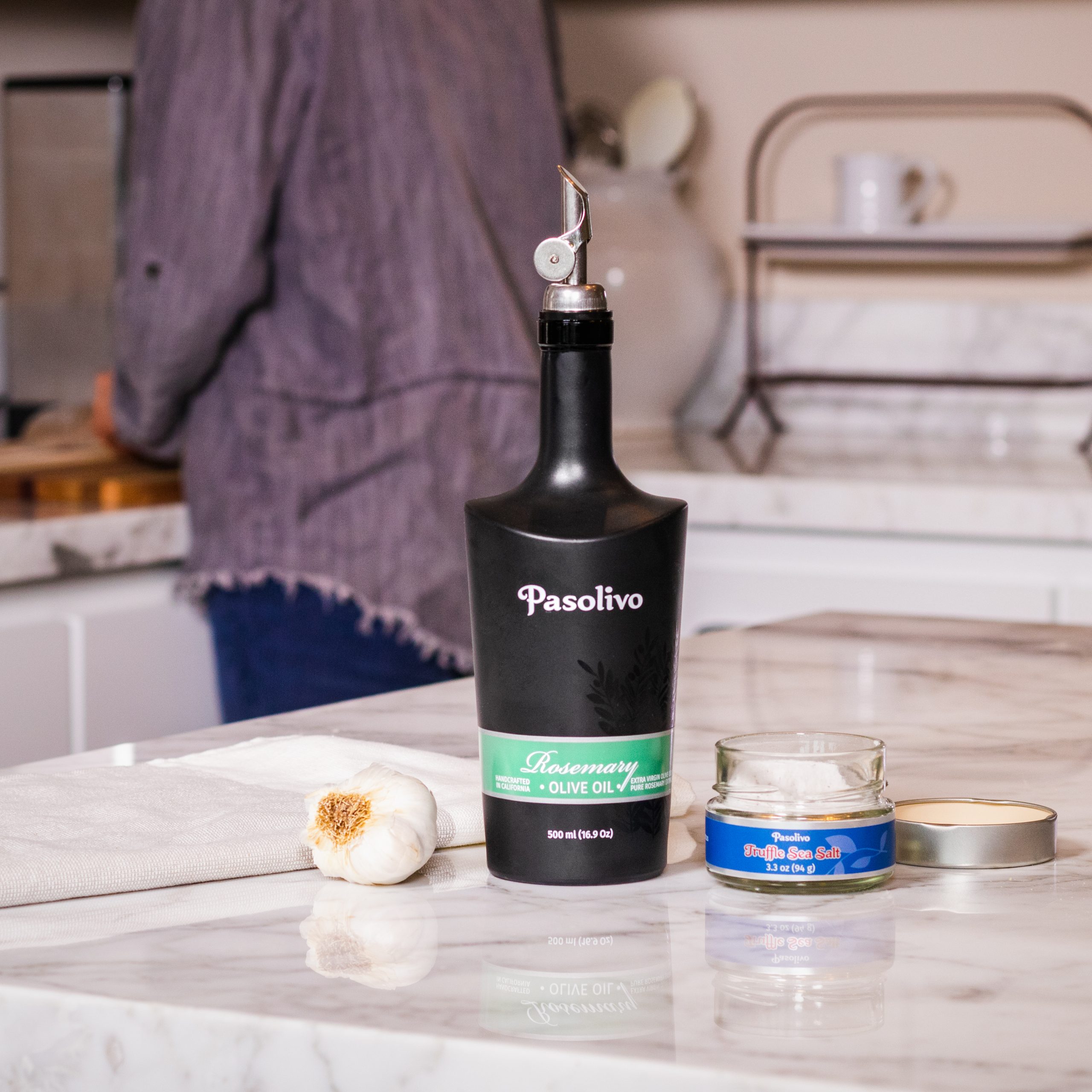 Pasolivo Most Flavorful Rosemary Olive Oil and Truffle Sea Salt