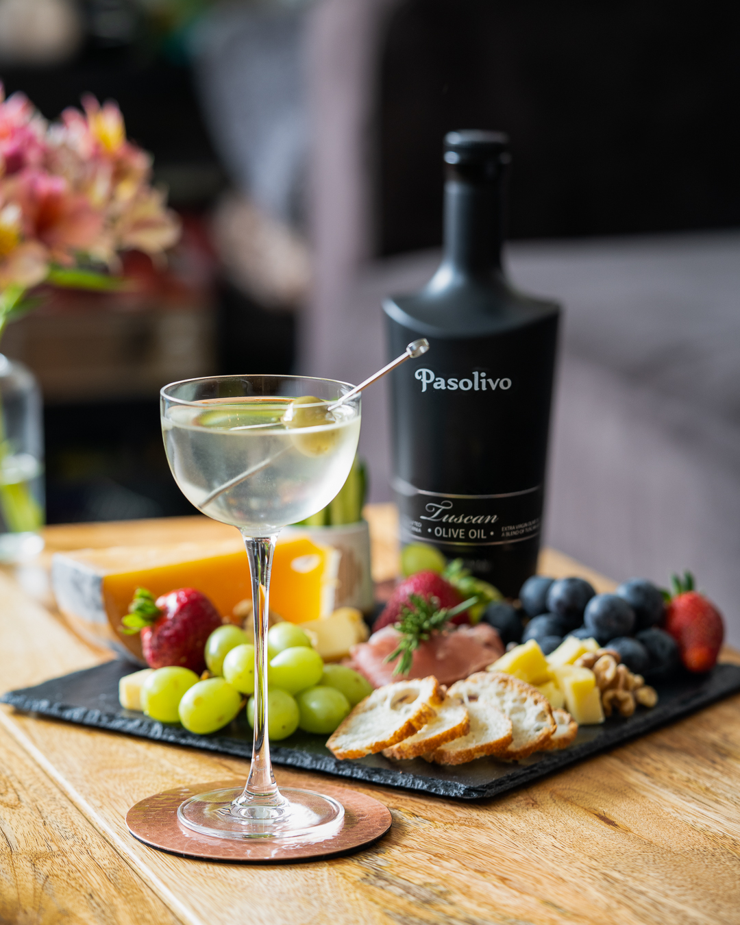 Pasolivo Olive Oil Fat Washed Gin Martini